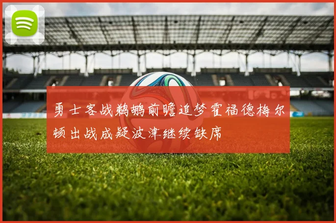 勇士客战鹈鹕前瞻追梦霍福德梅尔顿出战成疑波津继续缺席